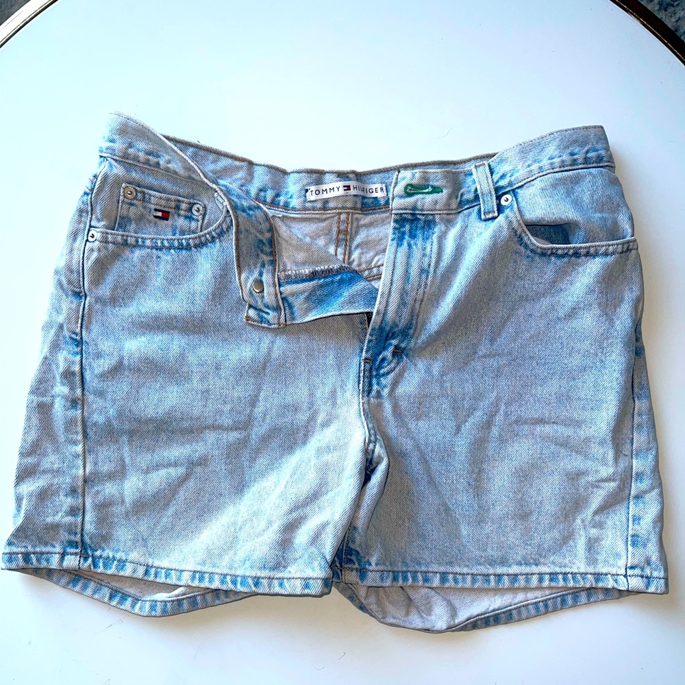 Vintage Tommy Hilfiger jean shorts.